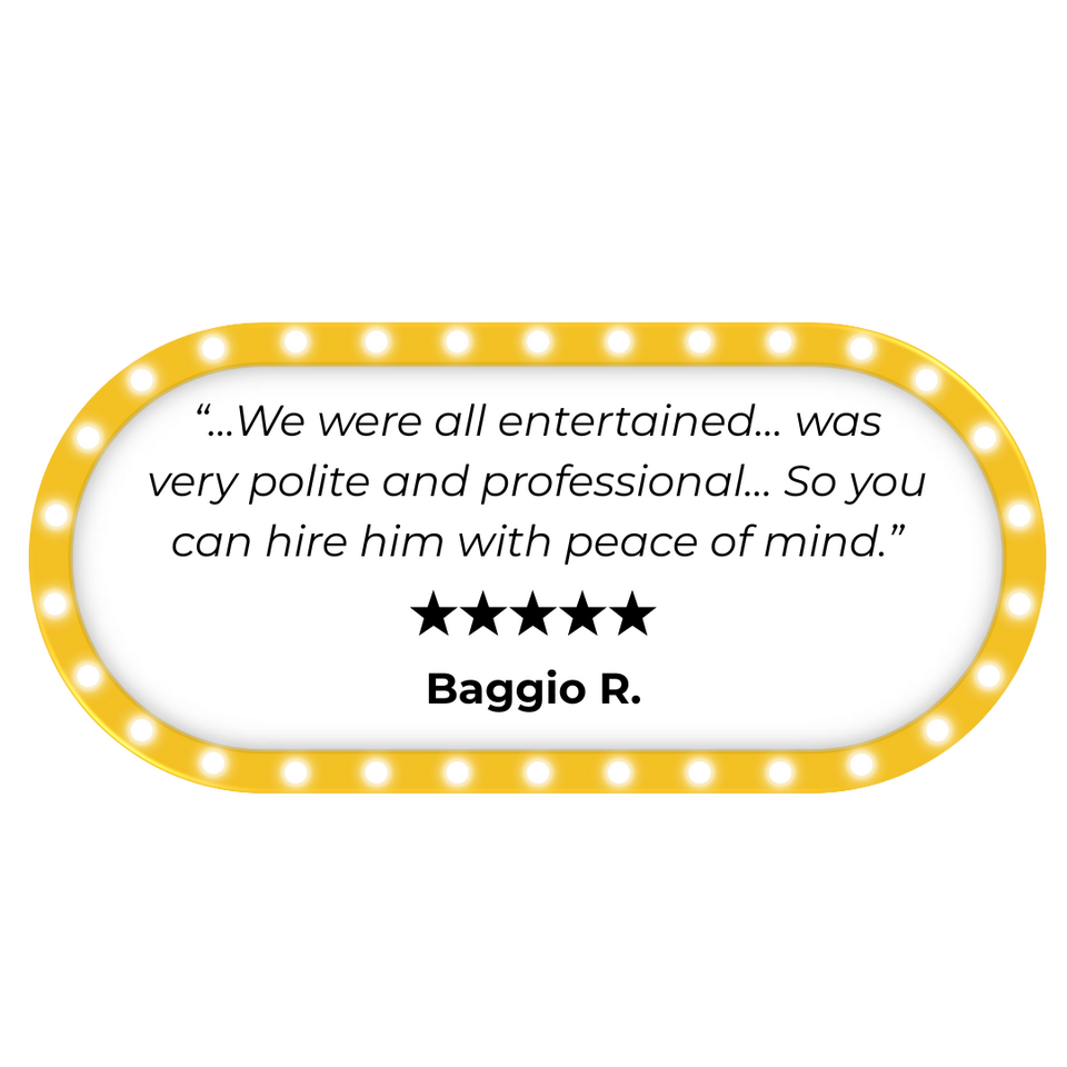 Testimonial for Wacko Ramon's school show